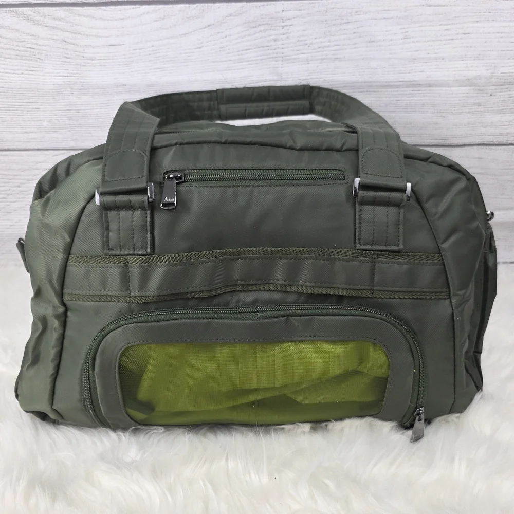 Lug Propeller Green Quilted Gym / Overnight Duffle Bag